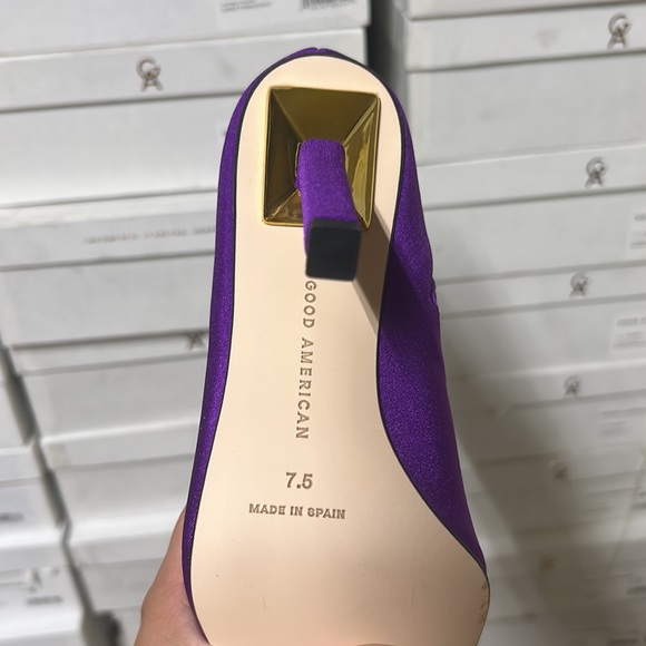 Good American Purple Neoprene Booties NWT - Picture 6 of 7